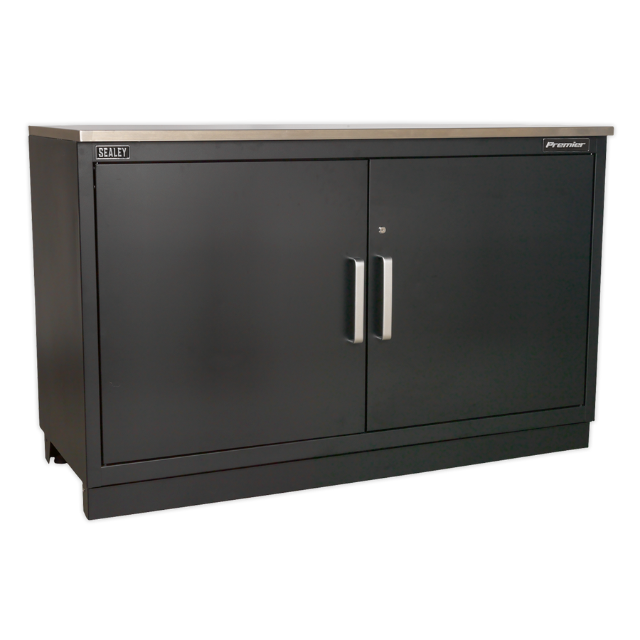Heavy-duty modular floor cabinet for organised workshop storage
