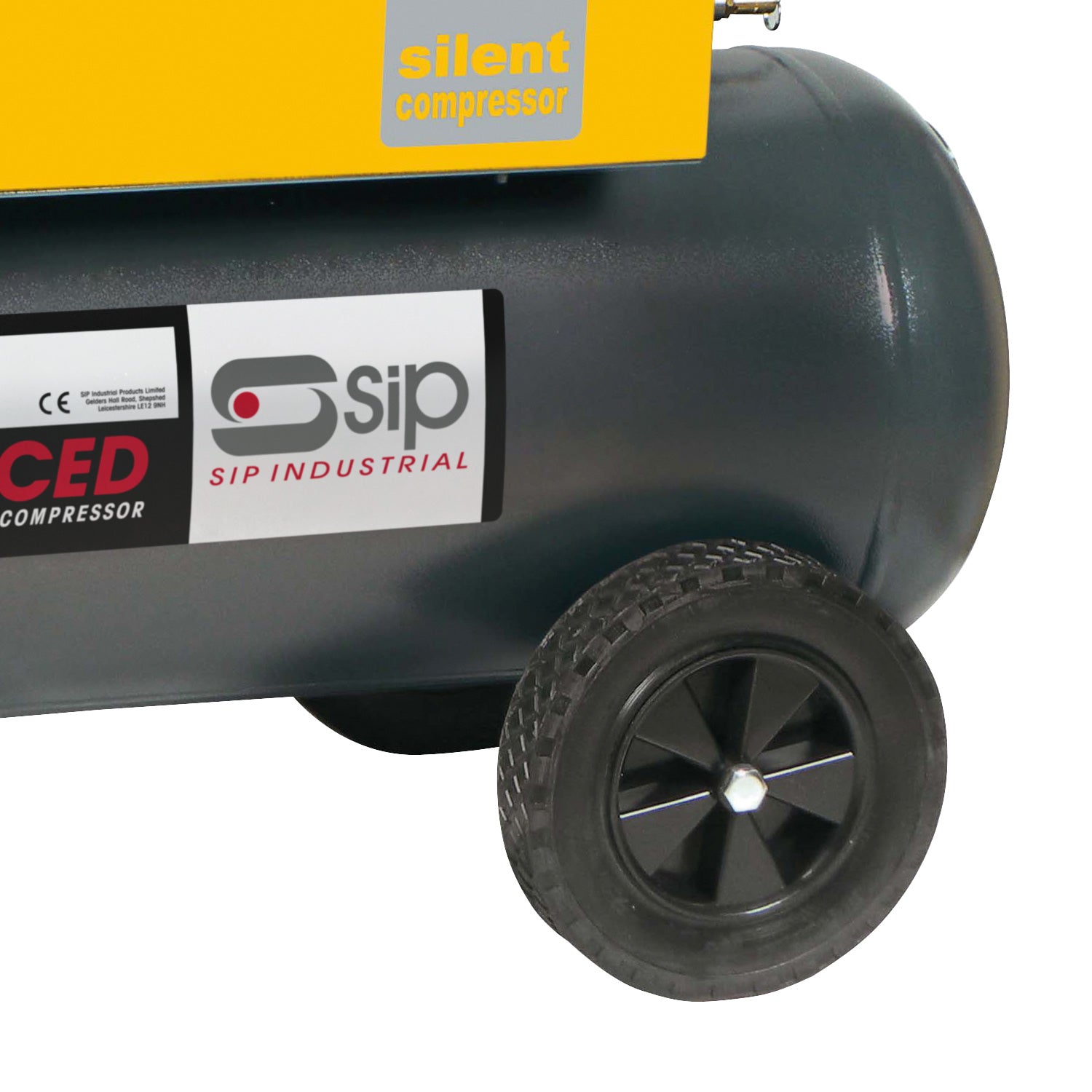 SIP SILENCED PB3800/3M/200 200L Silenced Piston Air Compressor, 3hp (05202) (Factory Refurbished XSHOW)