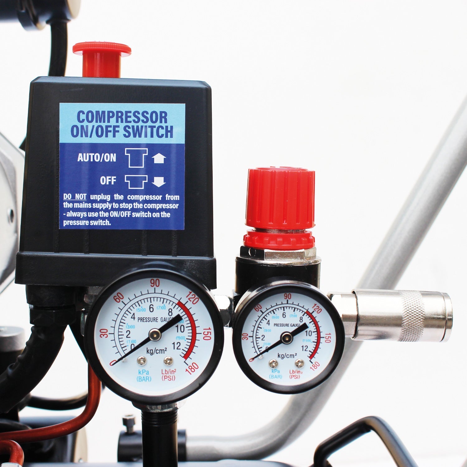 SIP QT AIR DD 50L Ultra Low Noise Oil-Free Direct Drive Air Compressor, 3hp (05493) (Factory Refurbished REBOX)