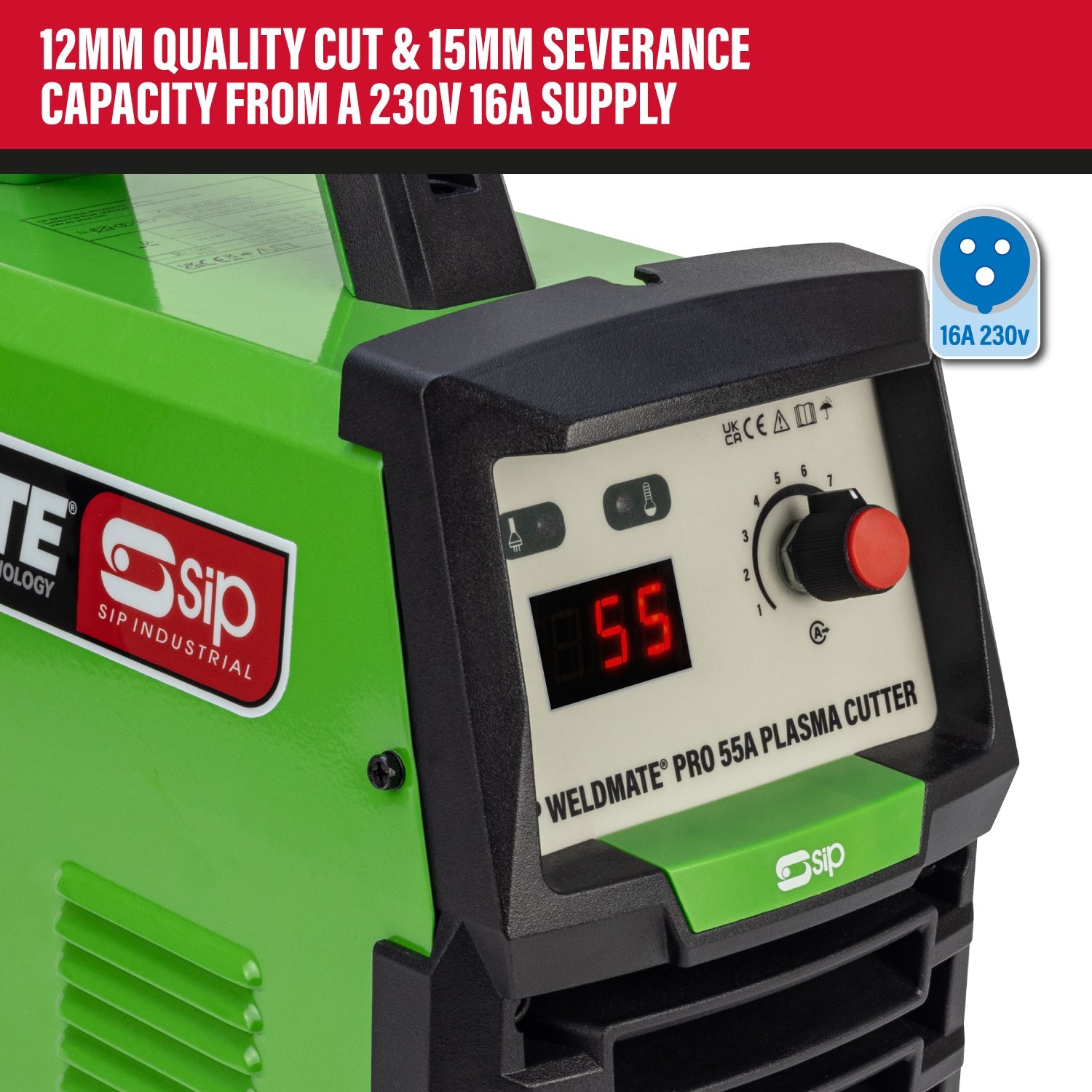 SIP WELDMATE® PRO 55A Inverter Plasma Cutter (Factory Refurbished XSHOW)