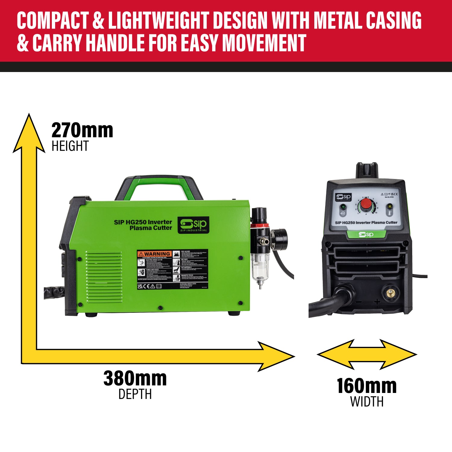 SIP HG250 Inverter Plasma Cutter (Factory Refurbished XSHOW)