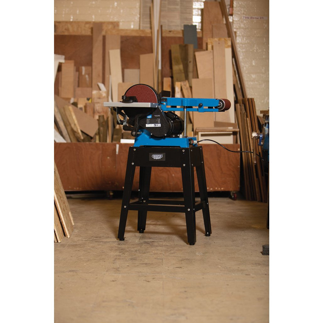 Draper Expert Belt & Disc Sander with Tool Stand, 150mm, 750W (98423)