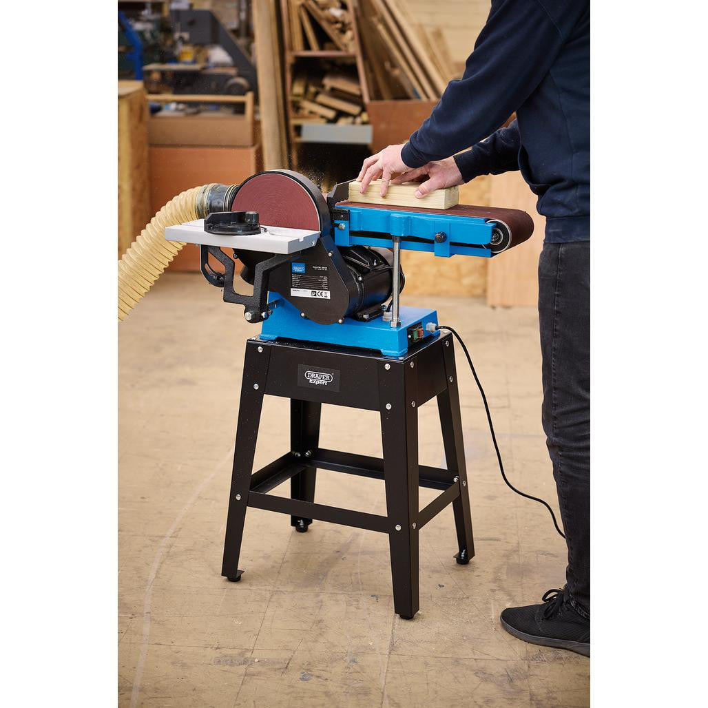 Draper Expert Belt & Disc Sander with Tool Stand, 150mm, 750W (98423)