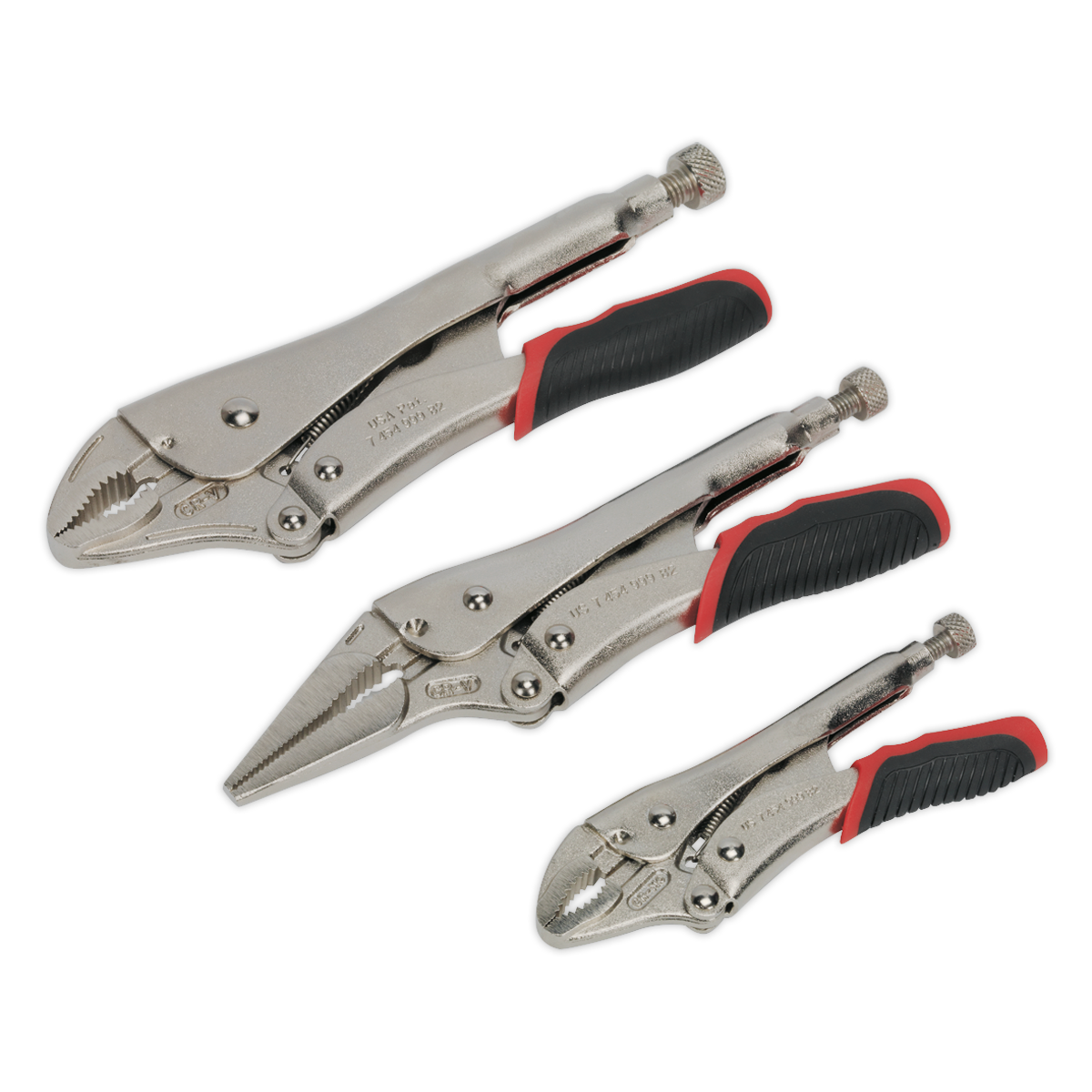 Premier Quick Release Locking Pliers Set 3pc (Factory Refurbished A)
