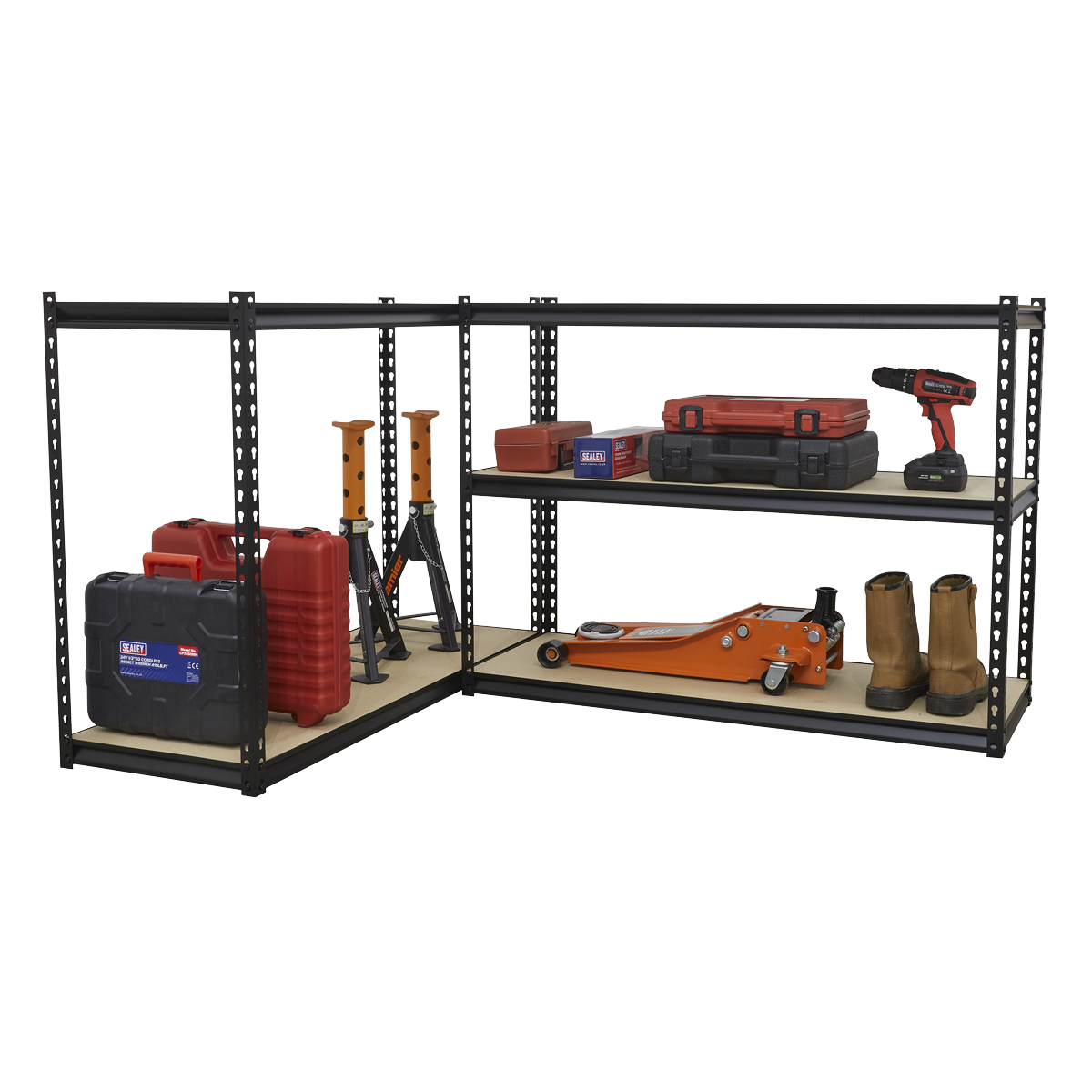 Racking Unit with 5 Shelves 220kg Capacity Per Level (Factory Refurbished A)