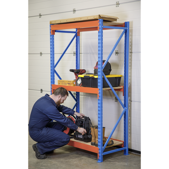 Heavy-Duty Shelving Unit with 3 Beam Set, 900kg Capacity Per Level (Factory Refurbished B)