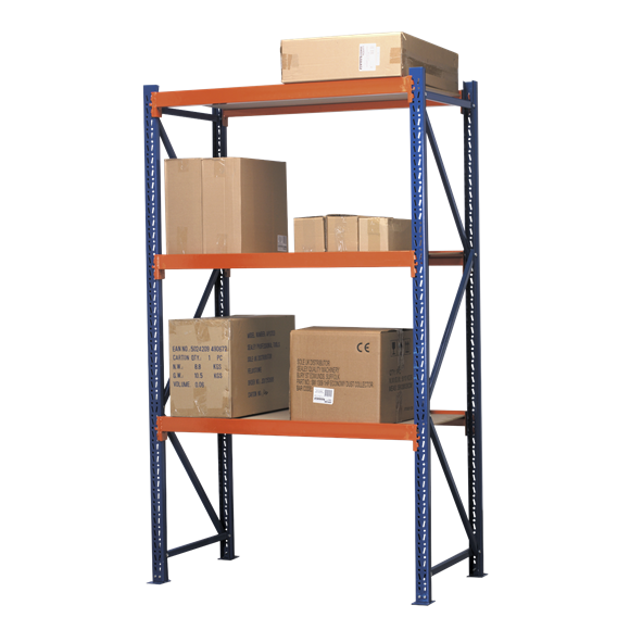 Heavy-Duty Shelving Unit with 3 Beam Set, 900kg Capacity Per Level (Factory Refurbished B)