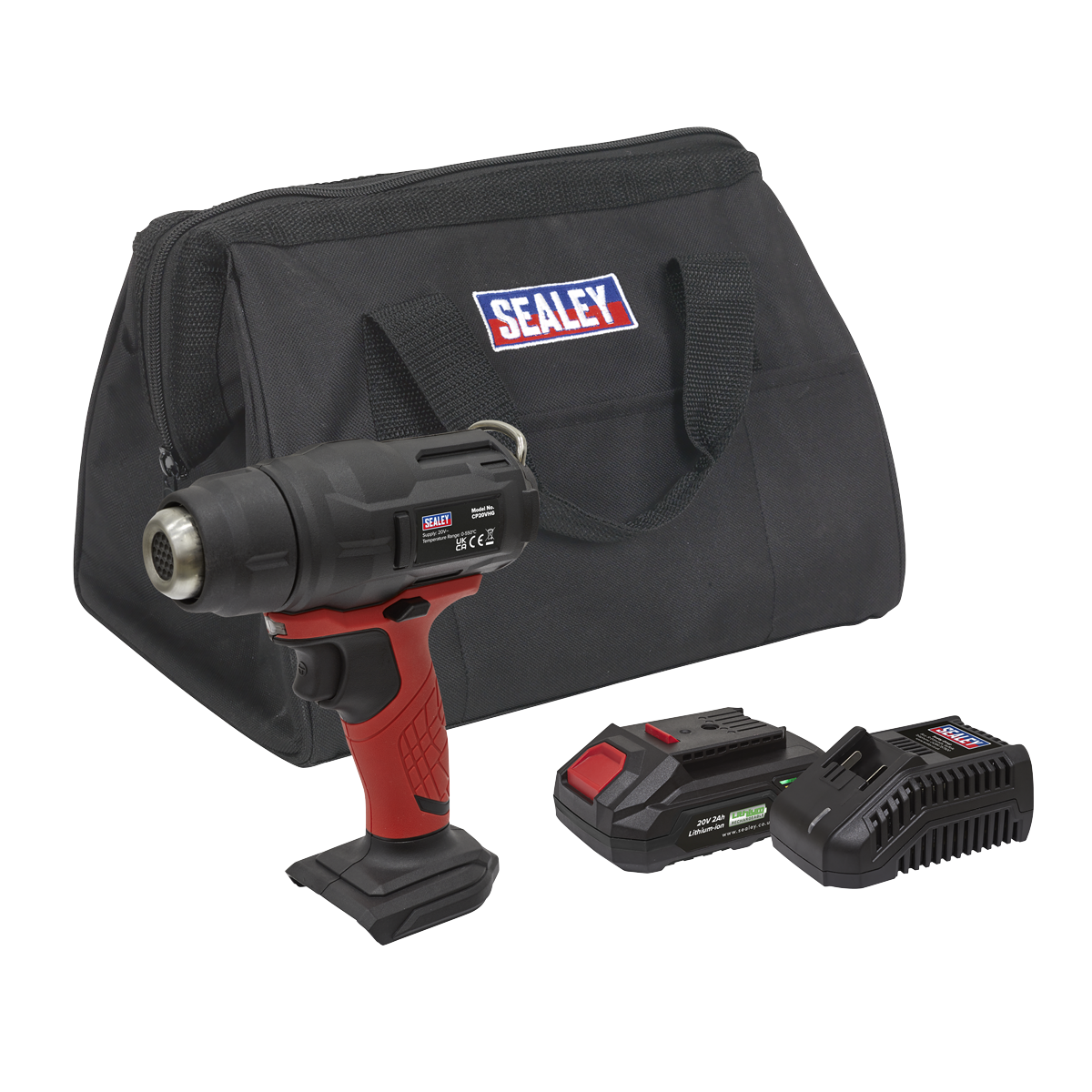 Sealey 20V Cordless Heat Gun Kit CP20VHGKIT, factory refurbished