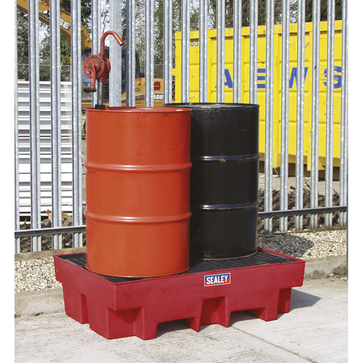 Polyethylene Barrel Bund/Spill Pallet 1220 x 820 x 330mm (Factory Refurbished C)