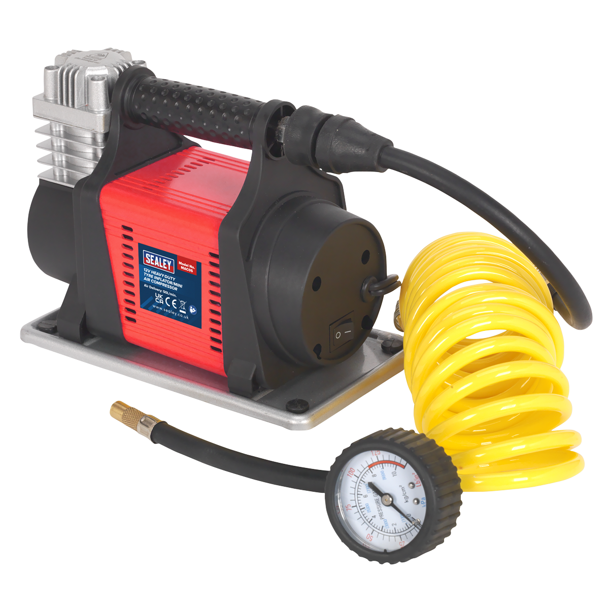Heavy-Duty Tyre Inflator/Mini Air Compressor 12V (Factory Refurbished A)