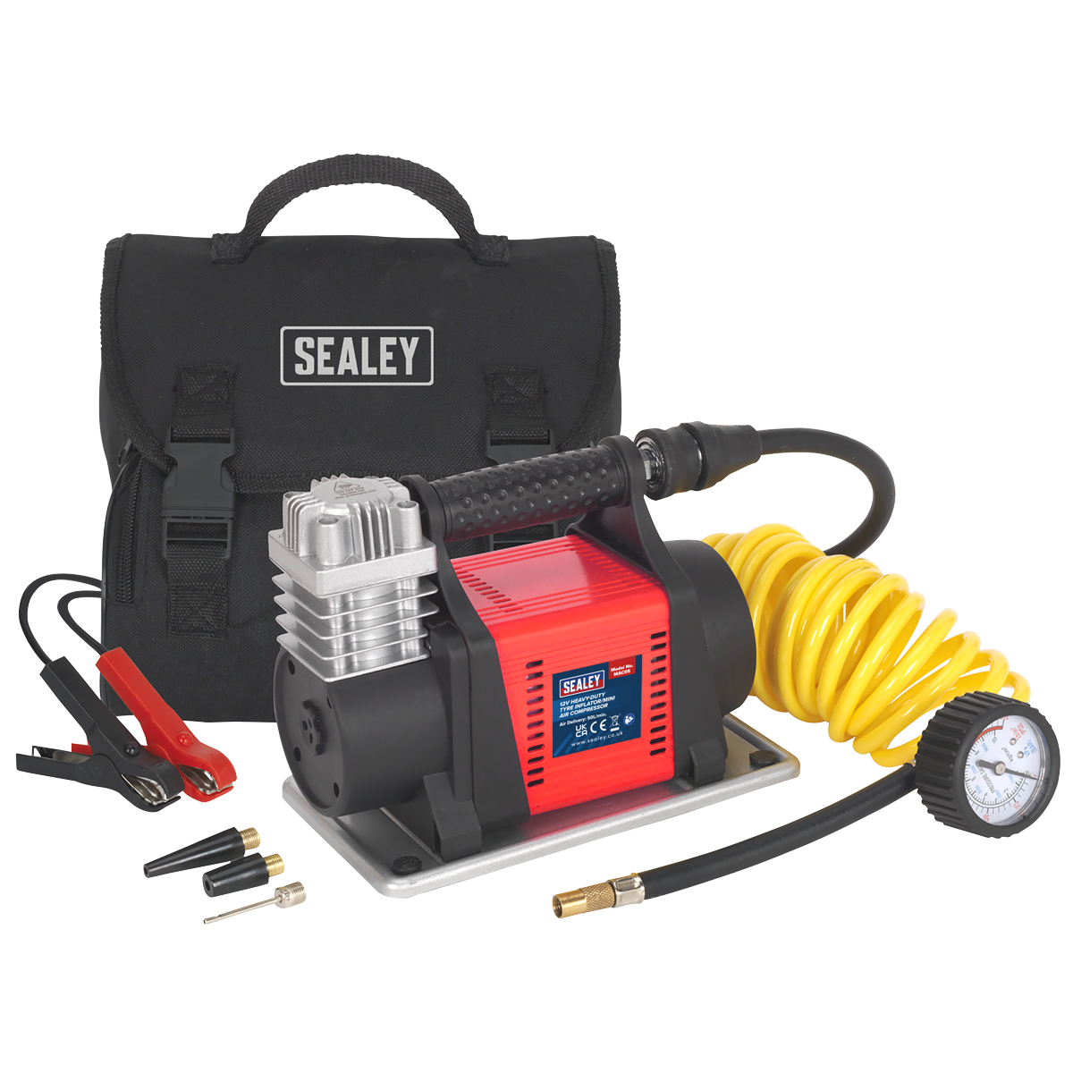Heavy-Duty Tyre Inflator/Mini Air Compressor 12V (Factory Refurbished A)