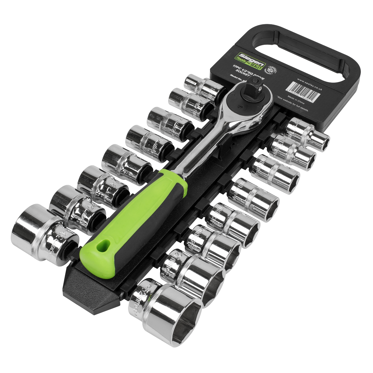 Siegen Socket Set 1/2in Sq Drive 17pc (S01245) (Factory Refurbished A)