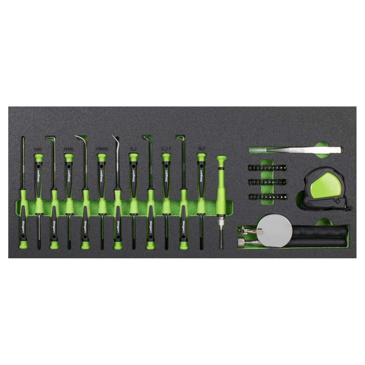 Siegen Topchest & Rollcab Combination with Tool Kit, 6 Drawer, Black (S01267) (Factory Refurbished C)