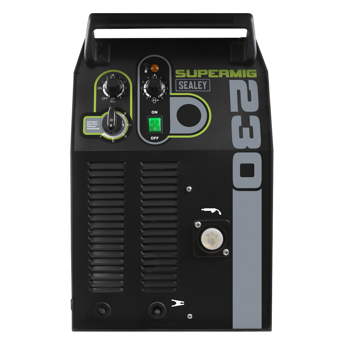 Professional Gas/Gasless MIG Welder with Euro Torch, 230A (SUPERMIG230) (Factory Refurbished B)