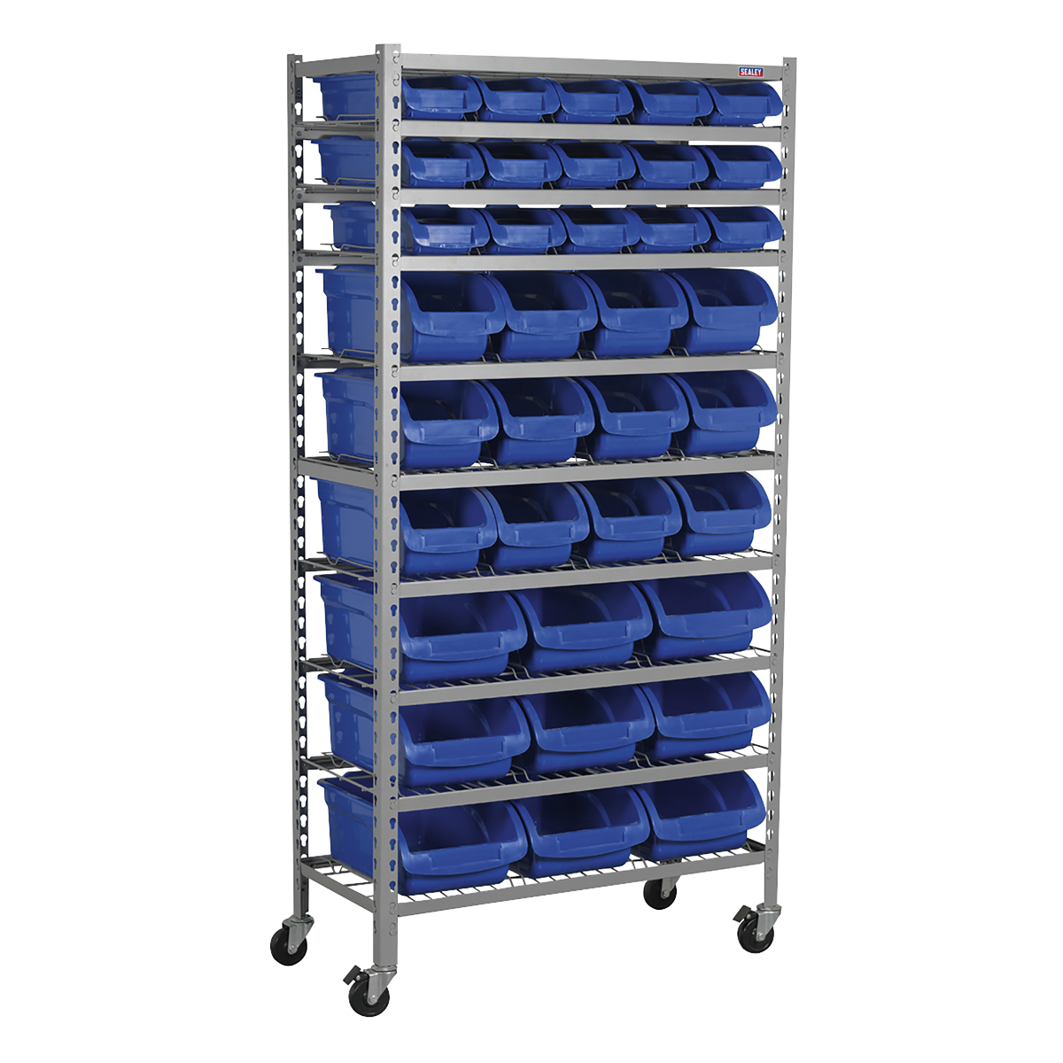 Mobile Bin Storage System with 36 Bins (TPS36) (Factory Refurbished B)