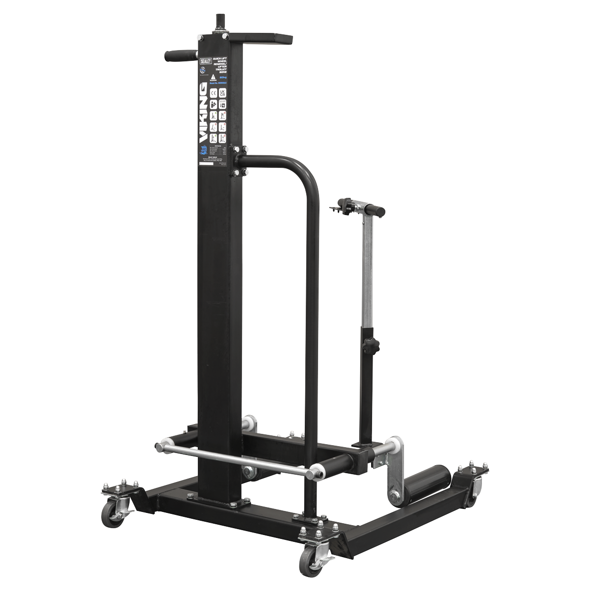 Viking Quick Lift Wheel Removal/Lifter Trolley, 50kg Capacity (WD50QLS) (Factory Refurbished B)