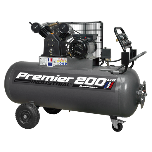 Professional workshop belt drive air compressor