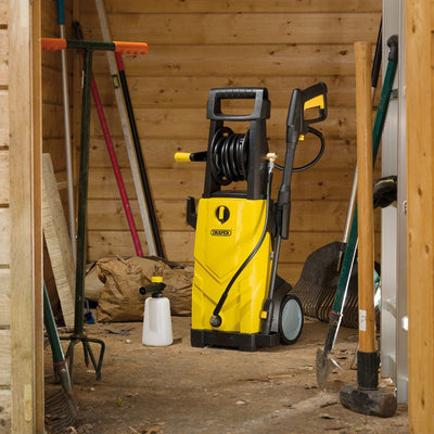 Draper Pressure Washer with Total Stop, 165bar, 2200W, Yellow (03096)