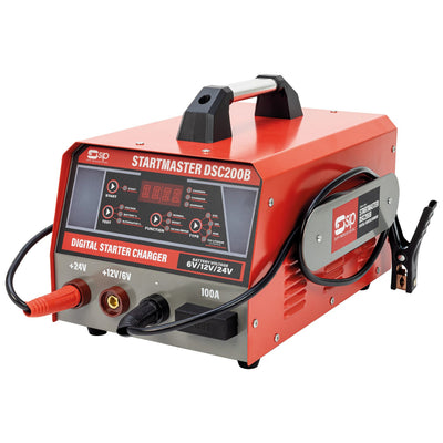 SIP 6/12/24V STARTMASTER DSC200B Digital Starter/Charger, 200/25A (03584) (Factory Refurbished XSHOW)