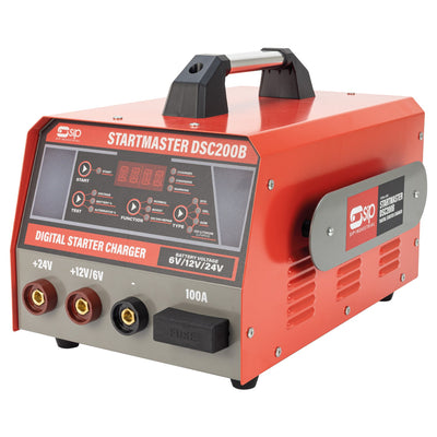 SIP 6/12/24V STARTMASTER DSC200B Digital Starter/Charger, 200/25A (03584) (Factory Refurbished XSHOW)