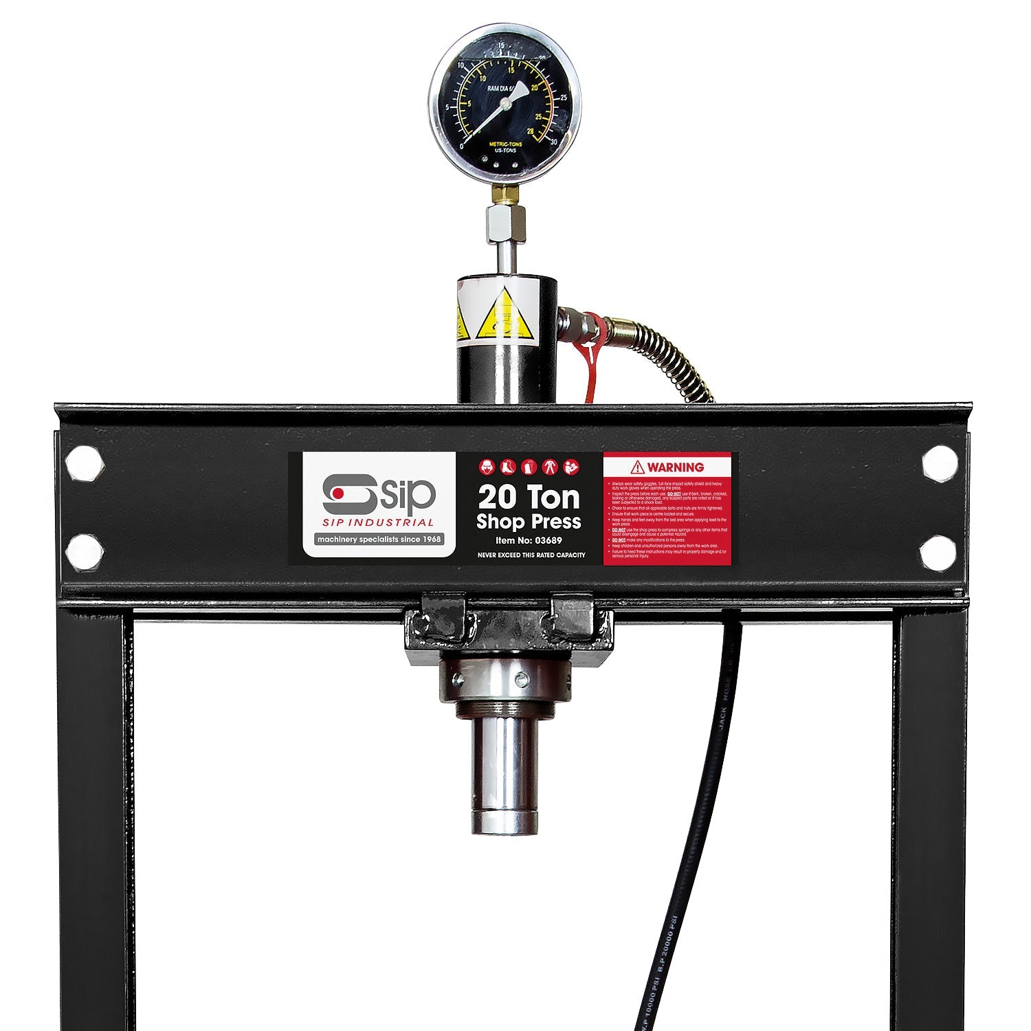 SIP Hydraulic Floor Type Press, 20 Tonne (03689) (Factory Refurbished REBOX)