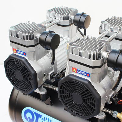 SIP QT AIR DD 50L Ultra Low Noise Oil-Free Direct Drive Air Compressor, 3hp (05493) (Factory Refurbished REBOX)