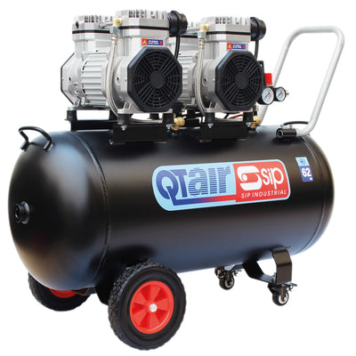 SIP QT AIR DD 100L Ultra Low Noise Oil-Free Direct Drive Air Compressor, 3hp (05494) (Factory Refurbished XSHOW)