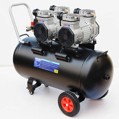 SIP QT AIR DD 100L Ultra Low Noise Oil-Free Direct Drive Air Compressor, 3hp (05494) (Factory Refurbished XSHOW)