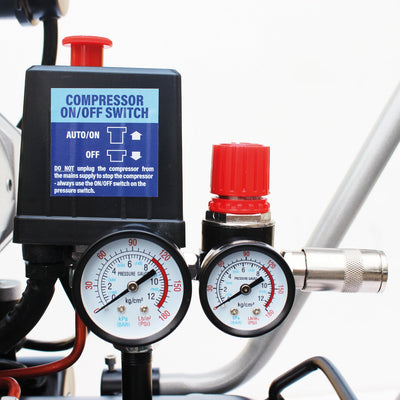 SIP QT AIR DD 100L Ultra Low Noise Oil-Free Direct Drive Air Compressor, 3hp (05494) (Factory Refurbished XSHOW)