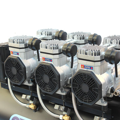 SIP QT AIR DD 150L Ultra Low Noise Oil-Free Direct Drive Air Compressor, 4.5hp (05497) (Factory Refurbished XSHOW)