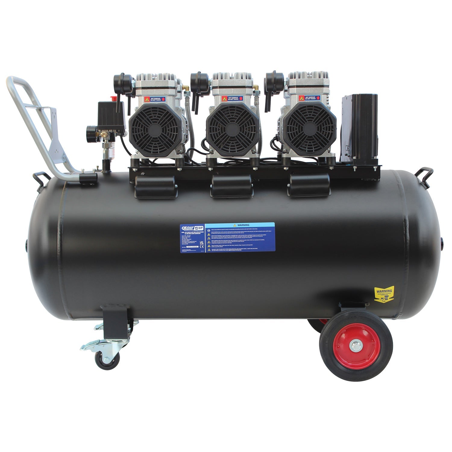 SIP QT AIR DD 200L Ultra Low Noise Oil-Free Direct Drive Air Compressor, 4.5hp (05498) (Factory Refurbished XSHOW)