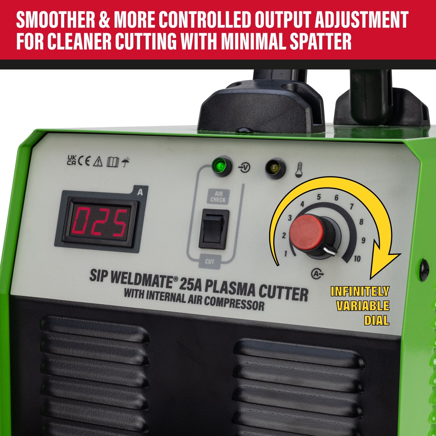SIP WELDMATE® 25A Inverter Plasma Cutter with Internal Compressor (Factory Refurbished XSHOW)
