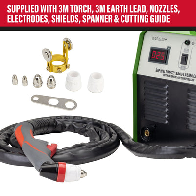 SIP WELDMATE® 25A Inverter Plasma Cutter with Internal Compressor (Factory Refurbished XSHOW)