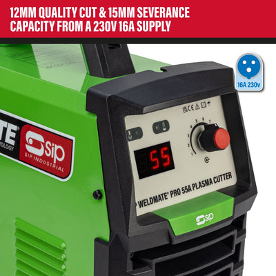 SIP WELDMATE® PRO 55A Inverter Plasma Cutter (Factory Refurbished XSHOW)