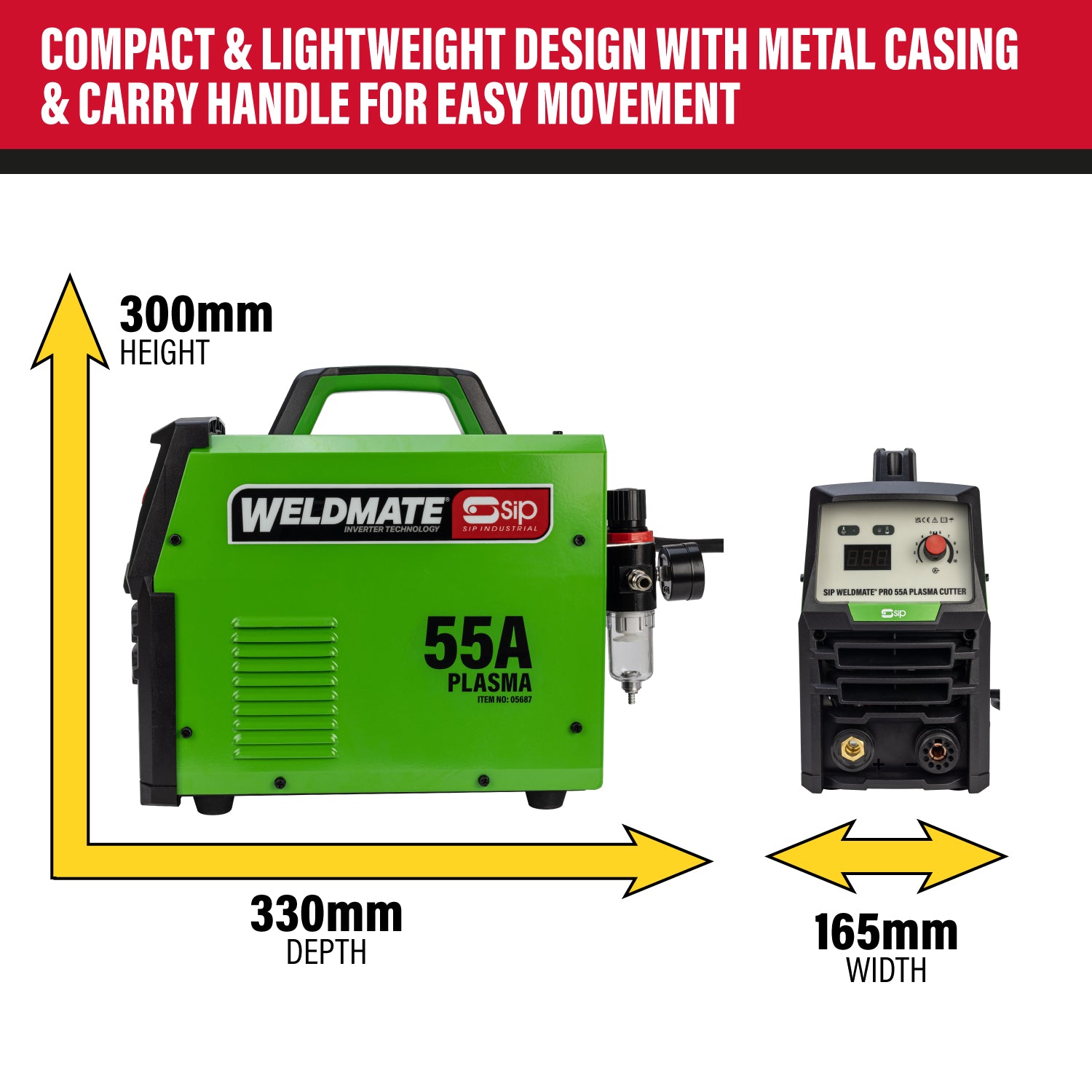 SIP WELDMATE® PRO 55A Inverter Plasma Cutter (Factory Refurbished XSHOW)