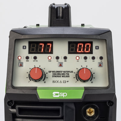 SIP WELDMATE® AUTOPLUS MIG/ARC/TIG Synergic Inverter Welder, 130A (05737) (Factory Refurbished XSHOW)