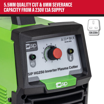 SIP HG250 Inverter Plasma Cutter (Factory Refurbished XSHOW)