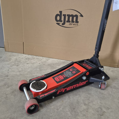 Premier Low Profile Trolley Jack with Rocket Lift, 2.5 Tonne (2501LE) (Factory Refurbished C)