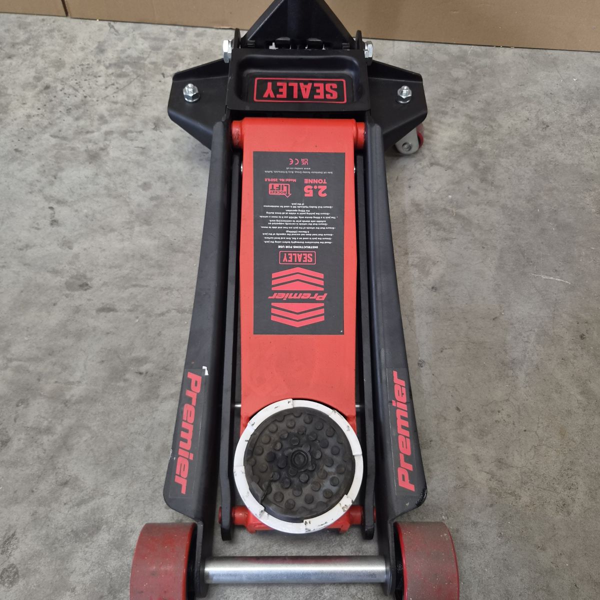 Premier Low Profile Trolley Jack with Rocket Lift, 2.5 Tonne (2501LE) (Factory Refurbished C)