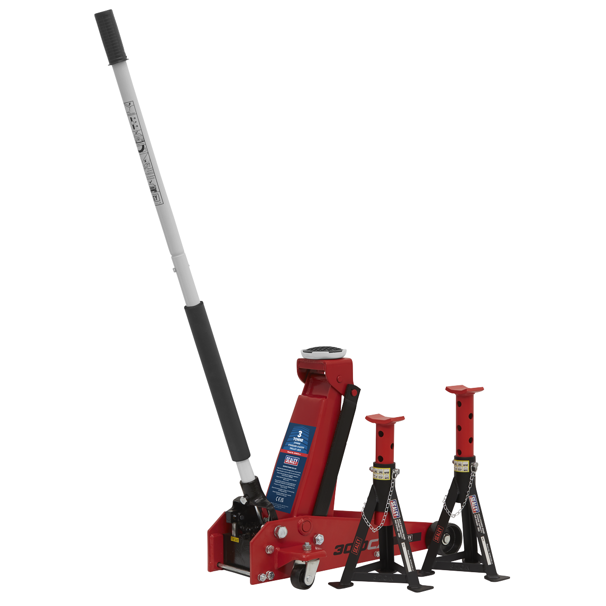 Standard Chassis Trolley Jack with Axle Stands, 3 Tonne (3010CX) (Factory Refurbished B)