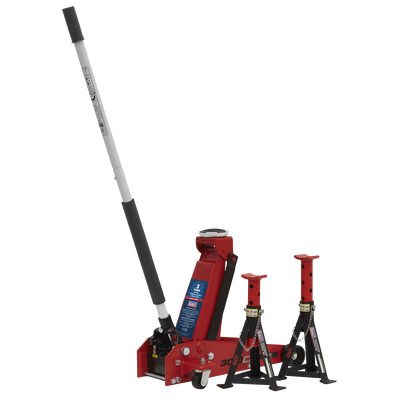 Standard Chassis Trolley Jack with Axle Stands, 3 Tonne (3010CX) (Factory Refurbished B)