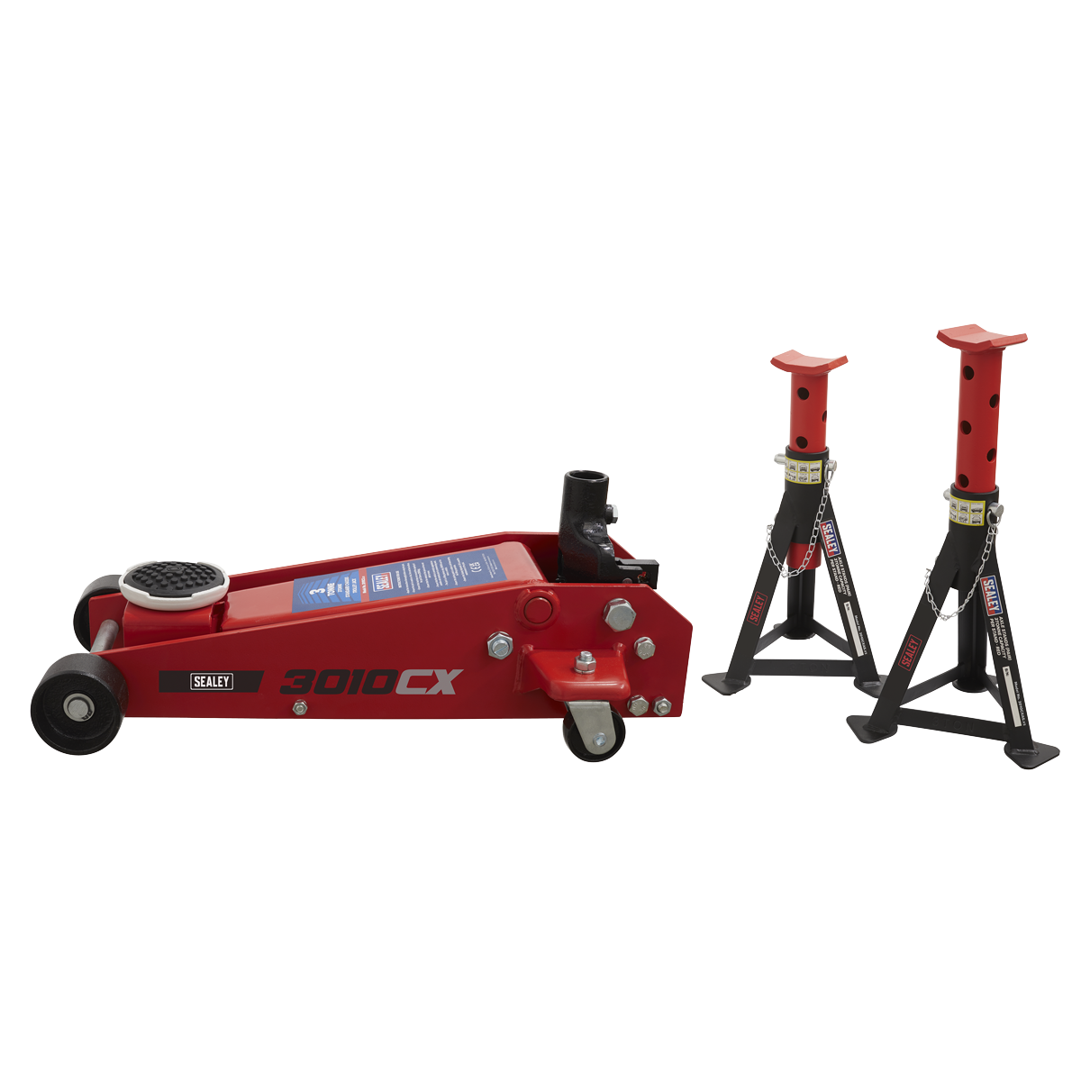 Standard Chassis Trolley Jack with Axle Stands, 3 Tonne (3010CX) (Factory Refurbished B)