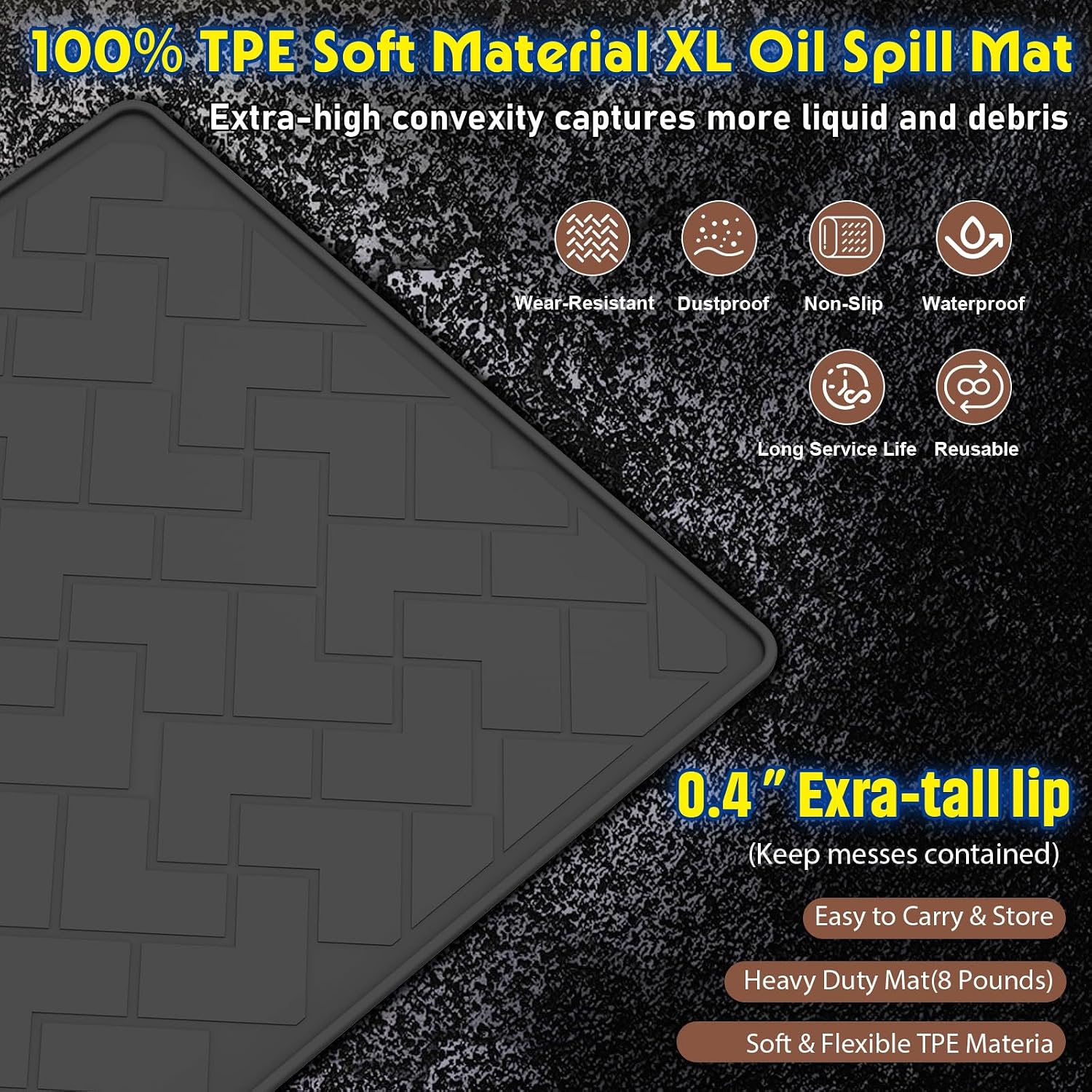 Oil Spill Mat for Garage