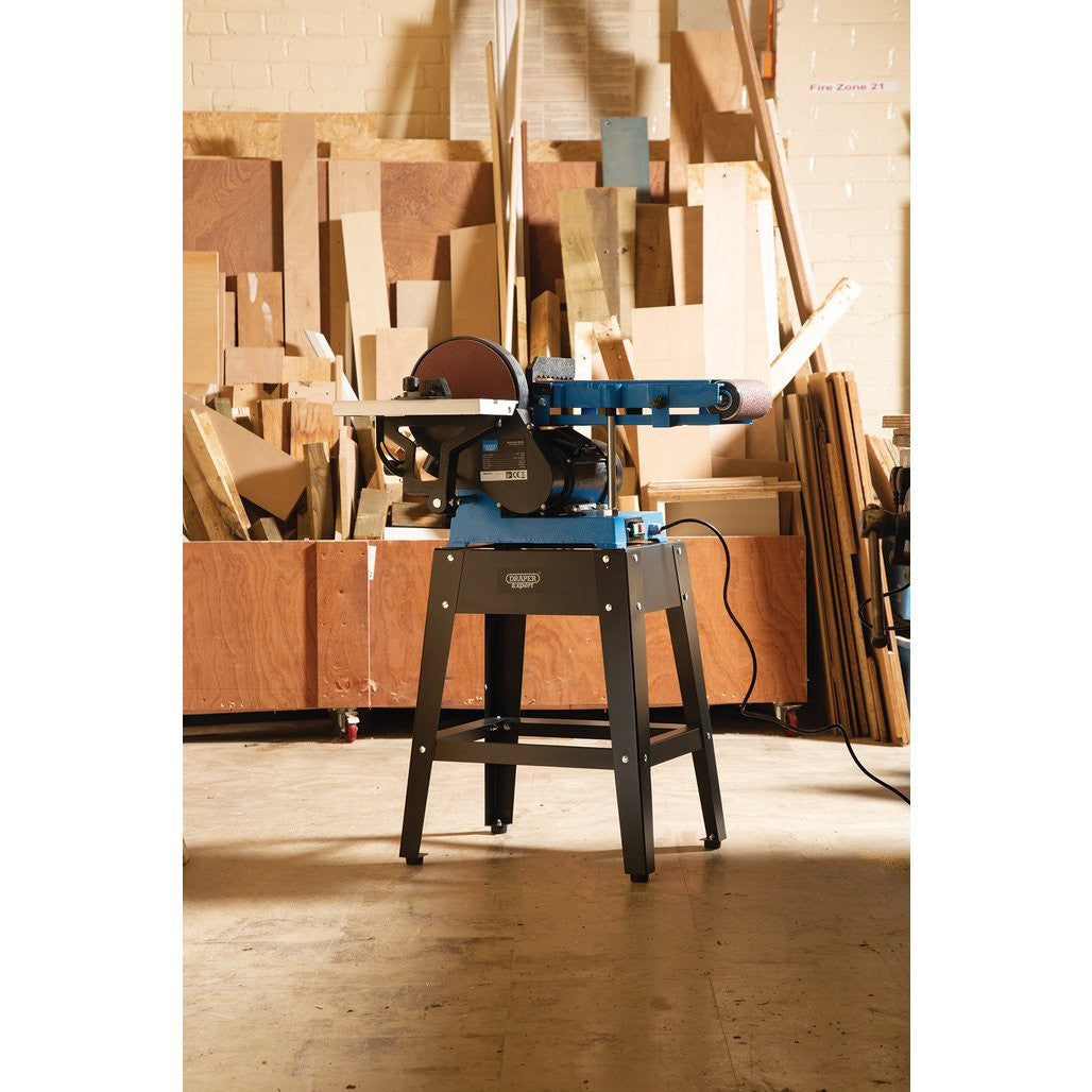 Draper Expert Belt & Disc Sander with Tool Stand, 150mm, 750W (98423)