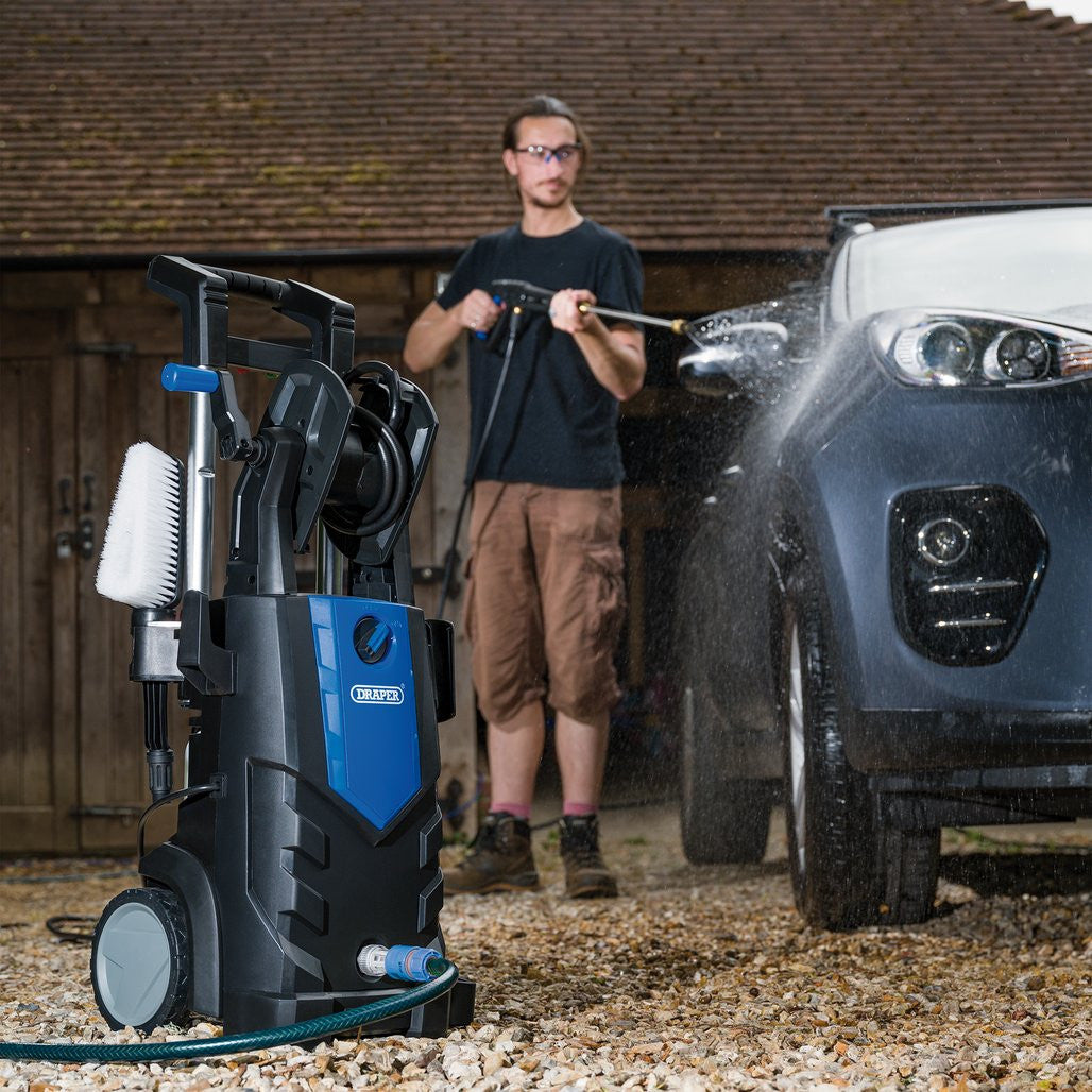 Draper Pressure Washer with Total Stop, 165bar, 2100W (98678)
