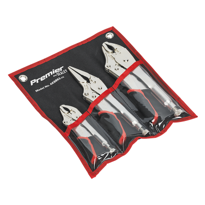 Premier Quick Release Locking Pliers Set 3pc (Factory Refurbished A)