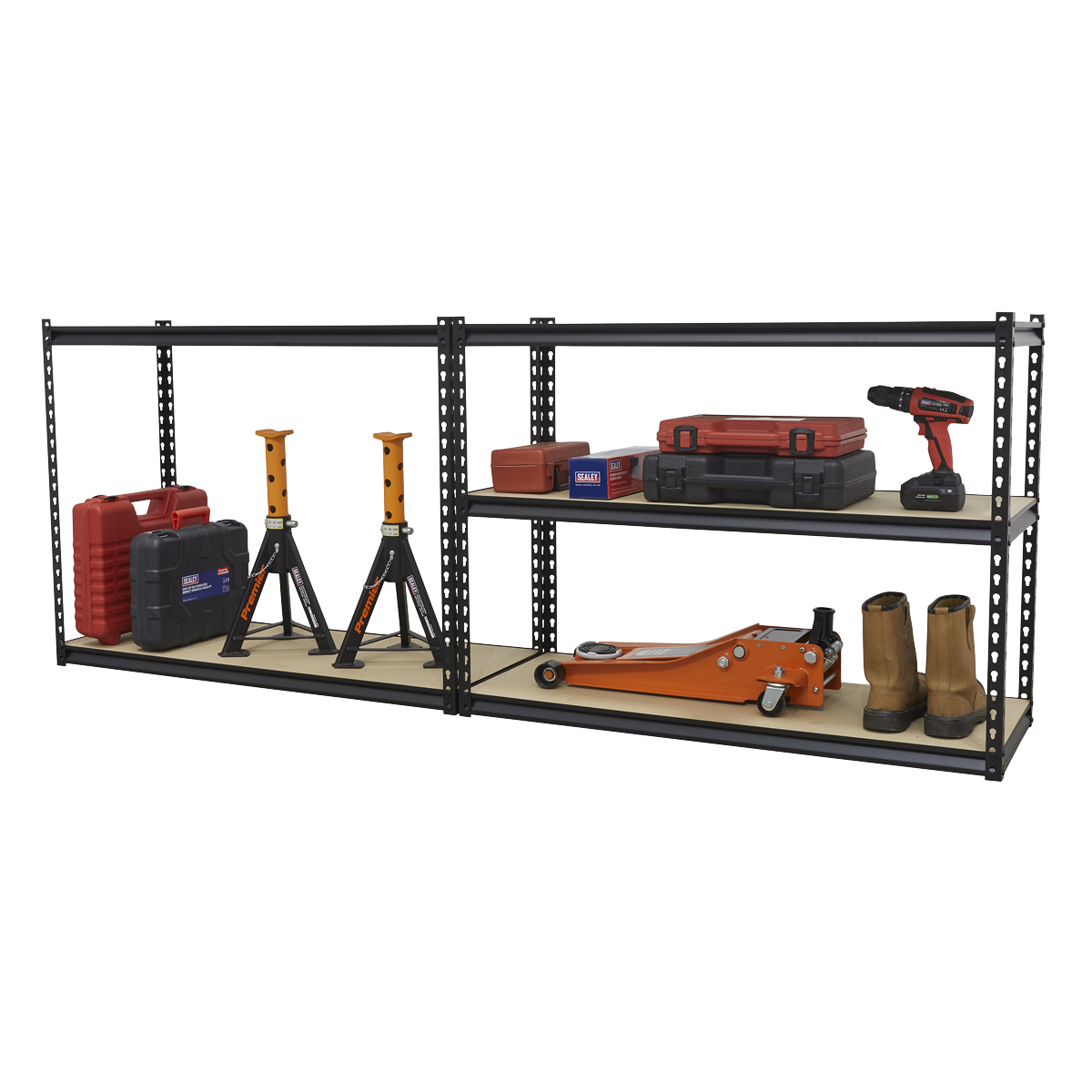 Racking Unit with 5 Shelves 220kg Capacity Per Level (Factory Refurbished A)