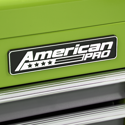 American PRO® Mid-Box Tool Chest, 3 Drawer, Green/Grey (AP22309BBHV) (Factory Refurbished A)