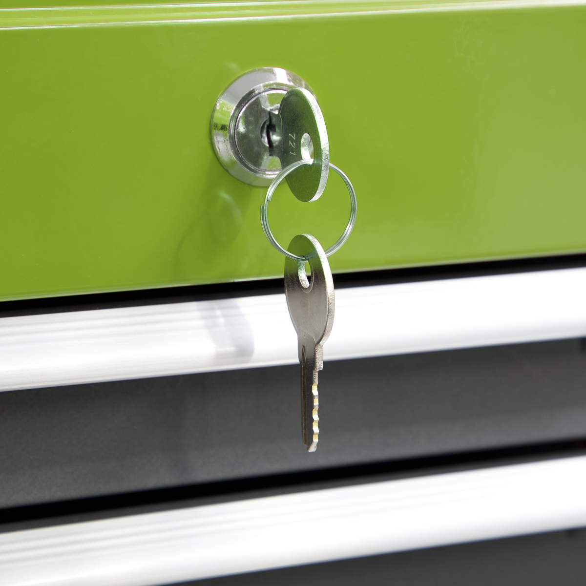 American PRO® Mid-Box Tool Chest, 3 Drawer, Green/Grey (AP22309BBHV) (Factory Refurbished A)