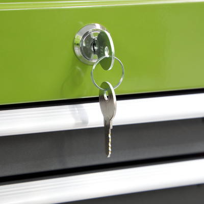 American PRO® Mid-Box Tool Chest, 3 Drawer, Green/Grey (AP22309BBHV) (Factory Refurbished A)